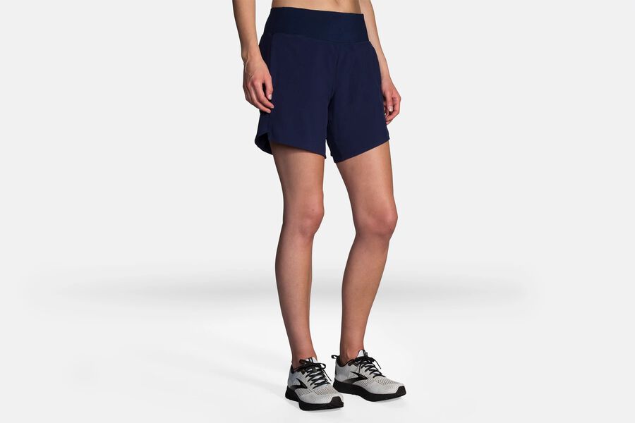 Brooks Women's Chaser 7" Bottoms Navy ( XFINM0915 )